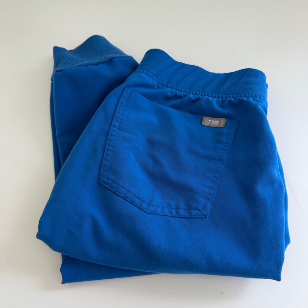 Figs Zamora Jogger Scrub Pants Royal Blue Women's Small healthcare nursing